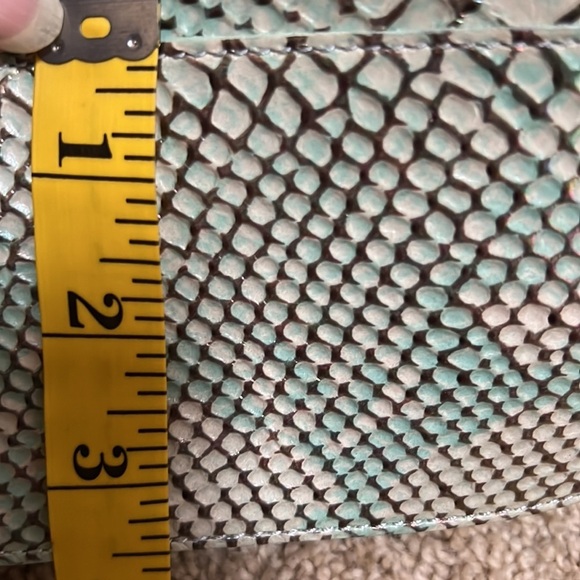 BRAHMIN Elise Opal green Seville collection croc embossed leather bag - Picture 13 of 15